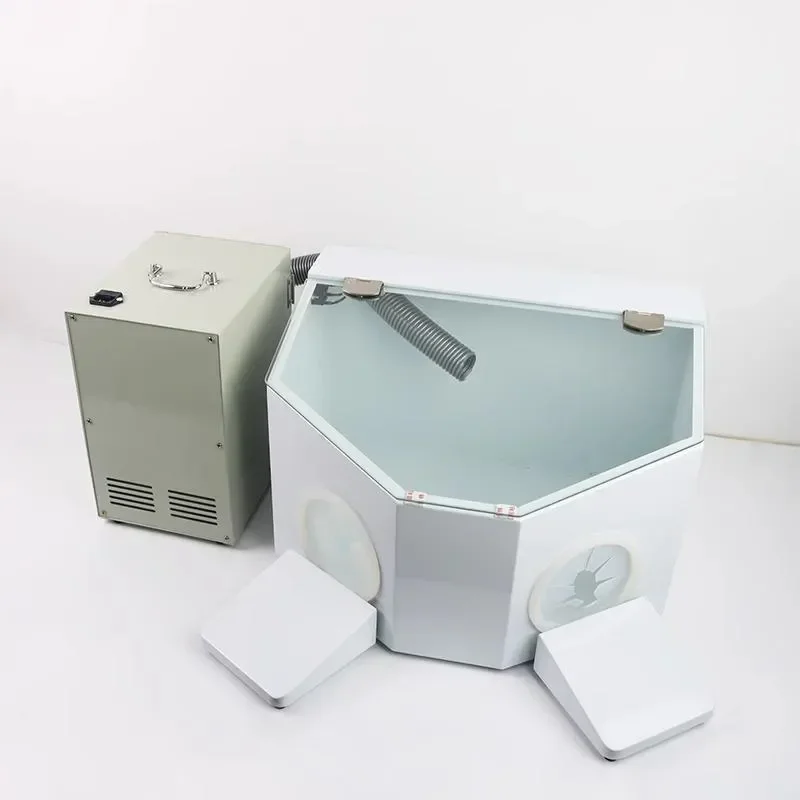 Dental Technician Grinding Sandblasting Dust Box Workstation Mouth Protector Cabinet Dust‑Proof Shelter Dental Lab Auxiliary