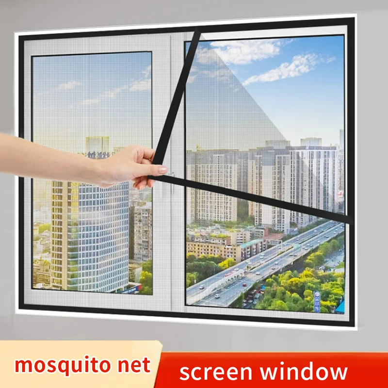 

Customized size，Anti-mosquito window screen，self adhesive mosquito net,summer insect proof door mosquitonet for windows mesh