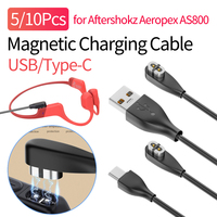 5/10Pcs Magnetic Charging Cable USB/Type-C for Aftershokz Aeropex AS800/Shokz OpenRun Pro Replacement Mini Headphones Charger