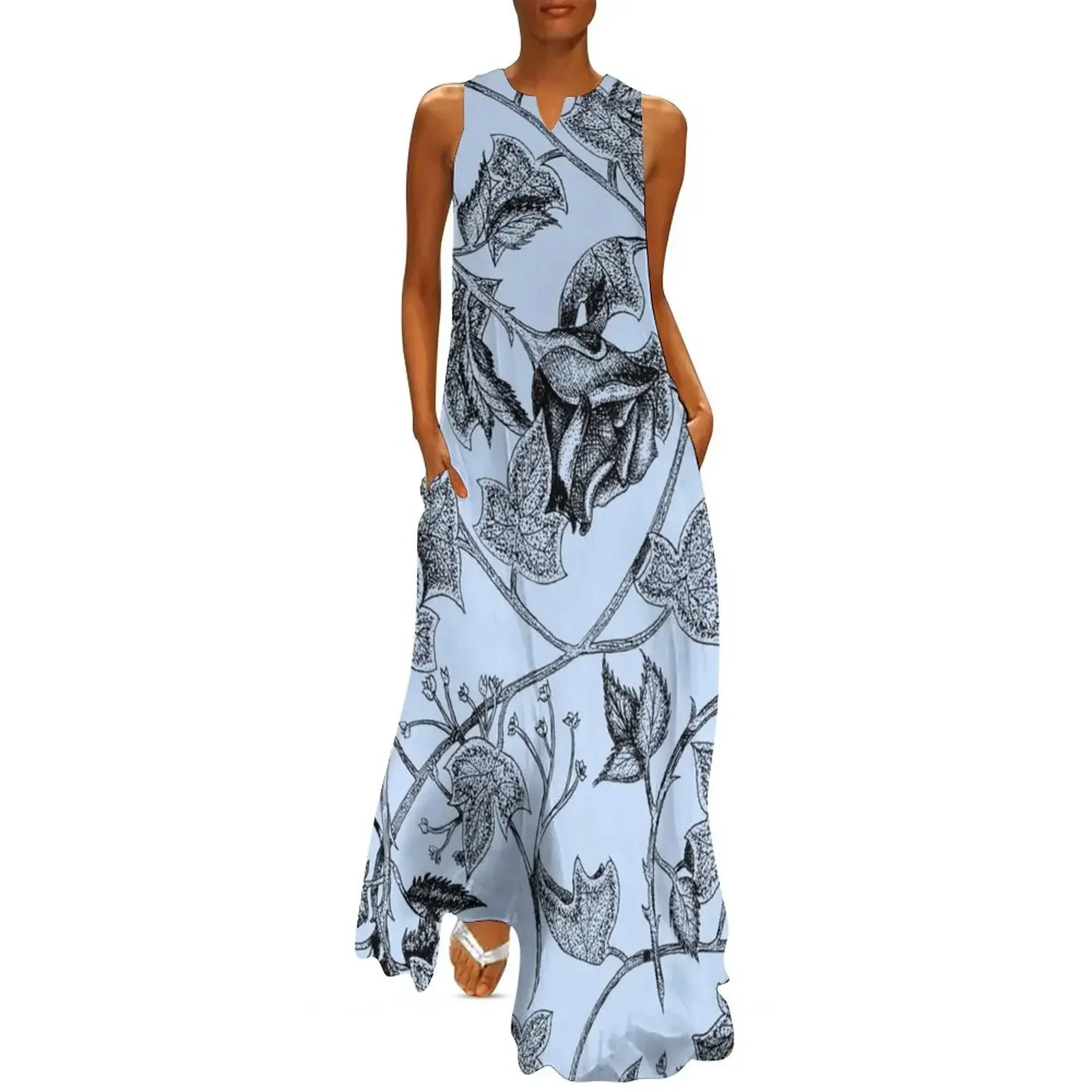 

Flourish in Blue Long Dress Women's dress summer clothes for women Prom gown women's evening dresses 2025 Dress