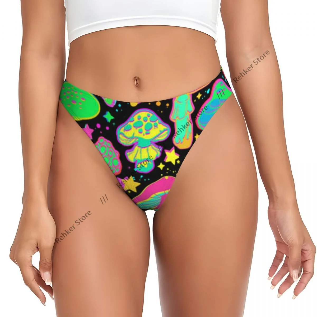 

Women's Panties Psychedelic Mushrooms Underwear Sexy Thongs Lingerie G-Strings