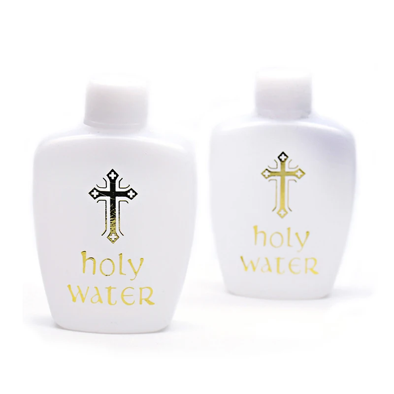 1 Pc 60ml Catholic Religious Easter Holy Water Bottle Jesus Cross Blessed Virgin Mary Church Utensils Christ