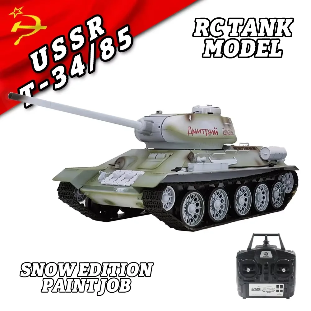 COOLBANK Henglong 3909-1 Русский Советский Средний Танк T-34-85 Модель RC Танка Многофункциональная Боевая Соревновательная Моделирование RC Танк