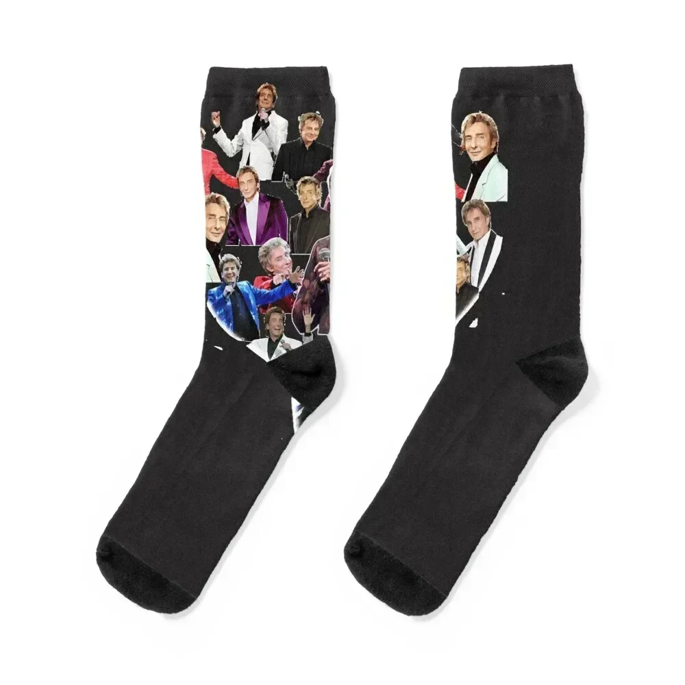 

Barry Manilow Guys Socks Run happy with print retro Boy Child Socks Women's