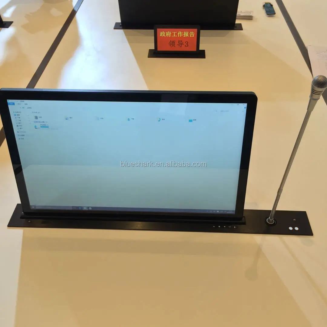 Electric Computer Desk Lcd Monitor Lift for conference system interior