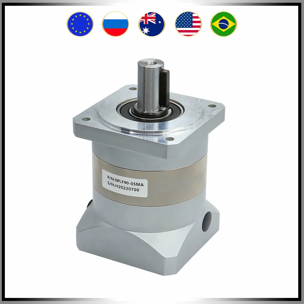 Redutor do Servo Motor Splf90-lma Redutor Planetário de Alta Precisão da Engrenagem Caixa de Engrenagens do Motor Planetário para 750w Servo Motor 90