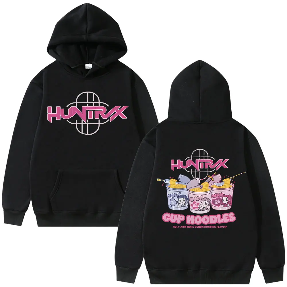 

Movie Kpop Demon Hunters Funny Rumi Mira Zoey Ramen Graphic Hoodie Men Women Clothing Cartoon Oversized Sweatshirt Male Pullover