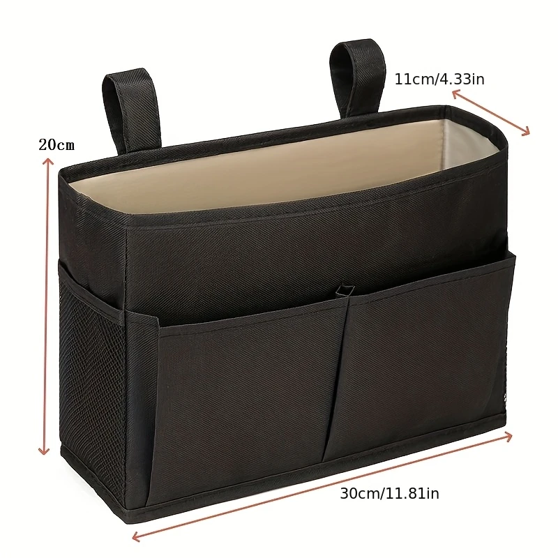 1PC A Universal No-Install Bedside Storage Organizer Suitable for Home Beds And Sofa Storage Bags, Shelf Baskets