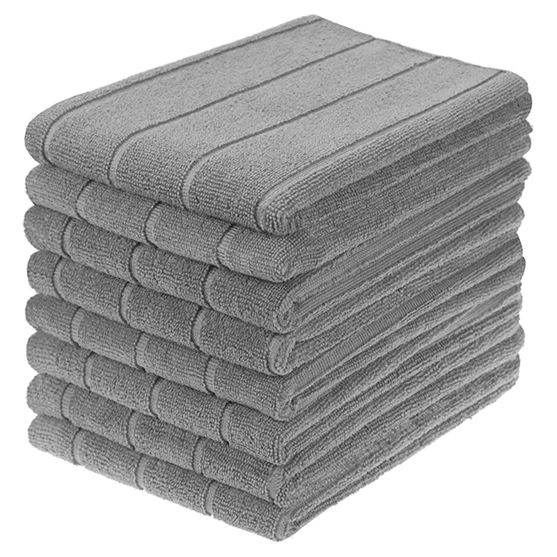 

Microfiber Dish Towels - Soft, Super Absorbent And Lint Free Kitchen Towels - 8 Pack Durable