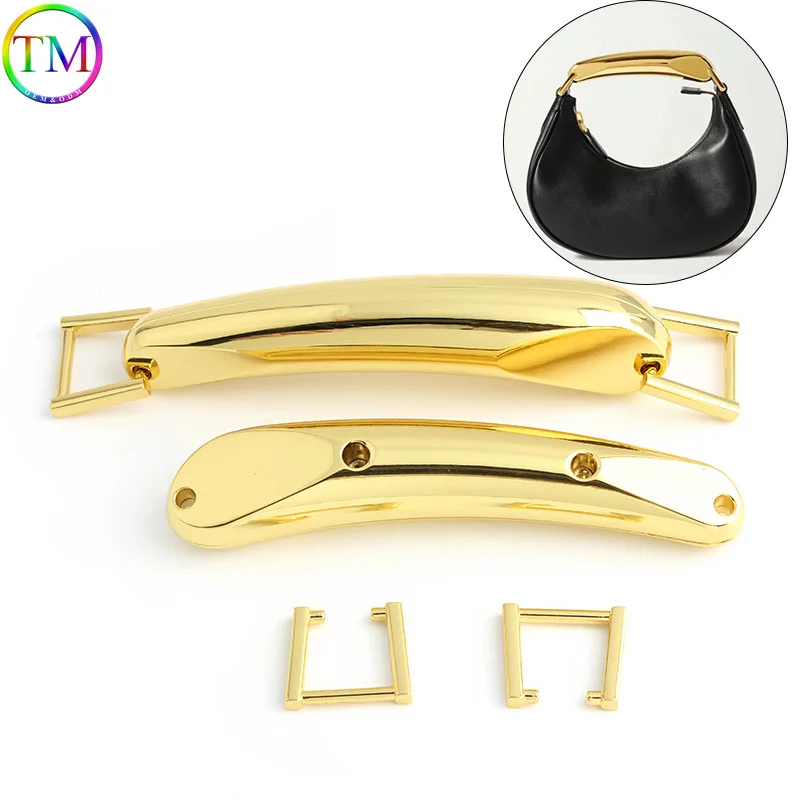 1-10PCS Metal Handle Frame kiss lock buckle Purse Frame Metal Bag Handles for Leather Craft Women Bag Handbag DIY Accessories