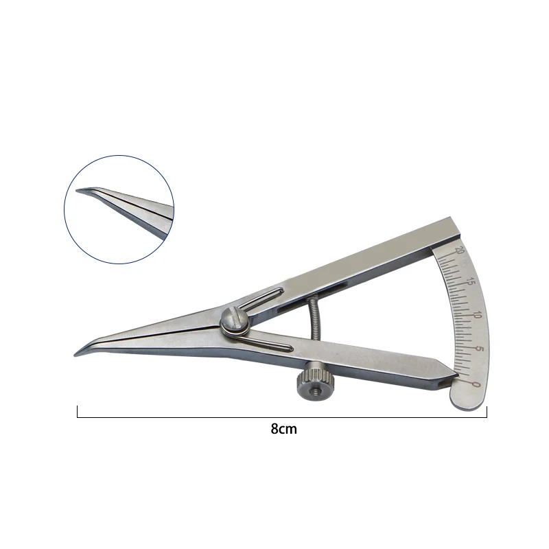 Medidor de olho instrumento duplo pálpebra enterrado linha design posicionamento medição régua olho medição calibre redondo