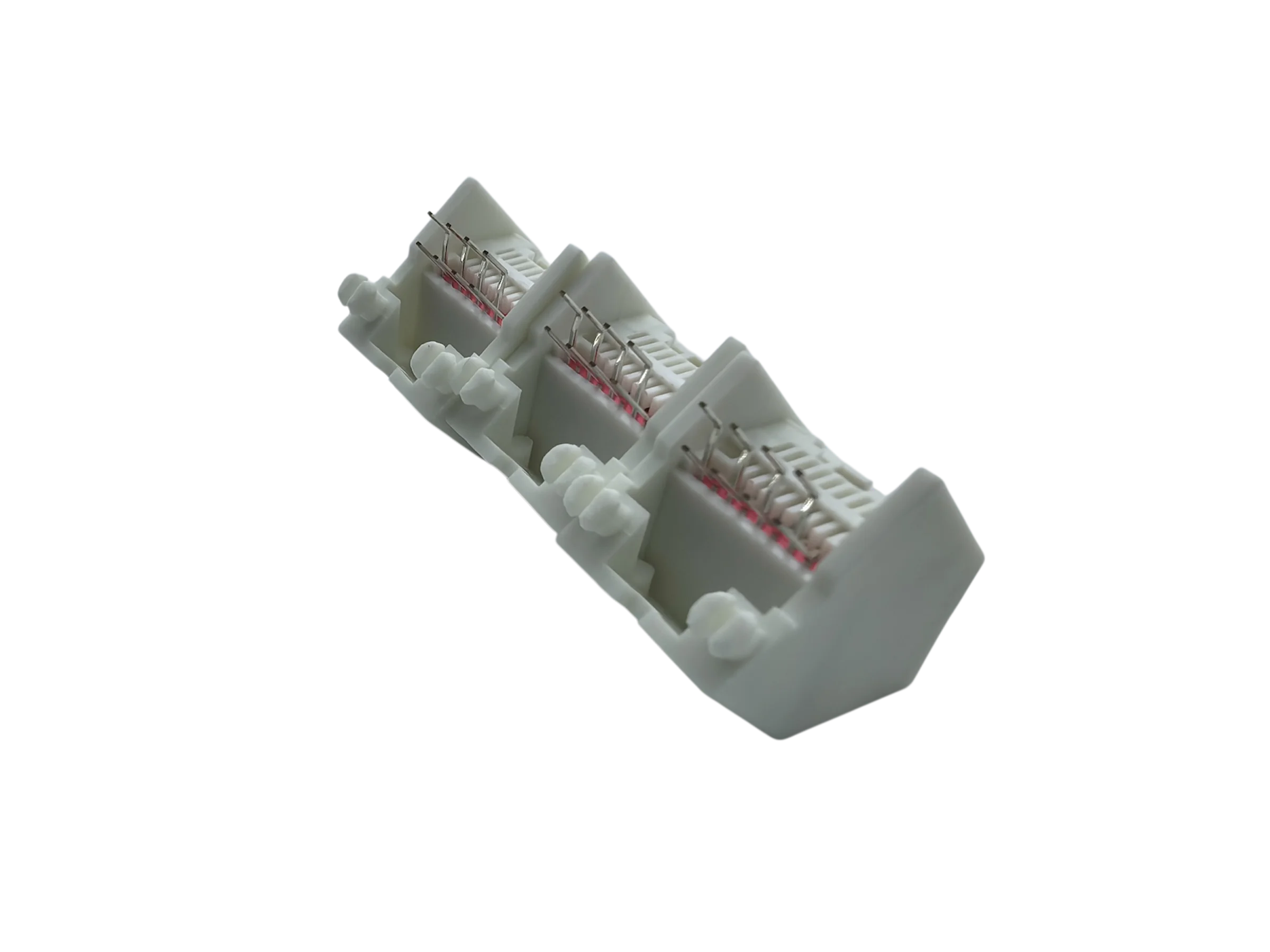 High-Quality 8P8C Modular RJ45 Jack with LED Status Indicator & 45-Degree Angled Design for Reliable Network Connections