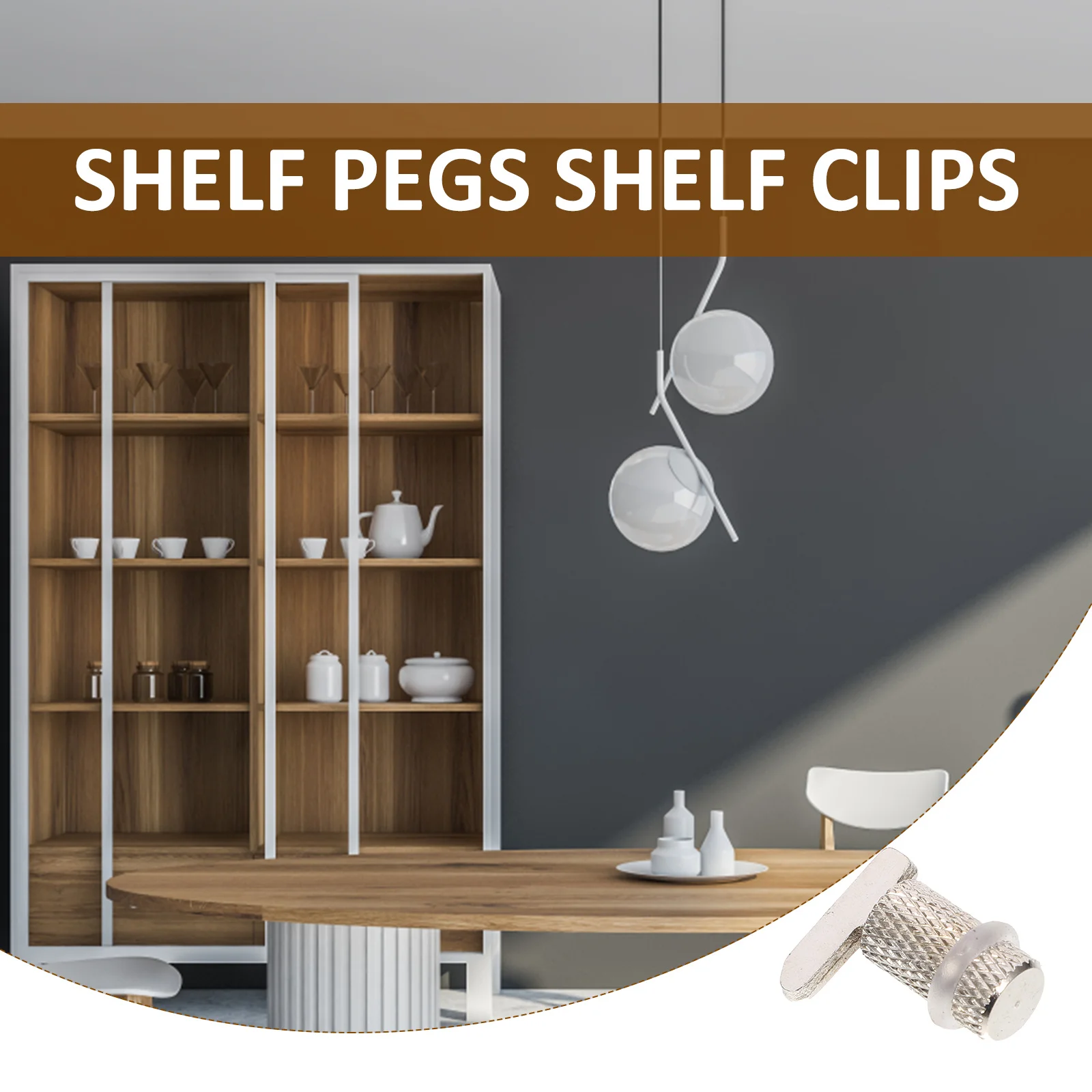 

20pcs Shelf Support Pegs Copper Material Rust Resistant For Wood Glass Laminate Shelves Diy Storage Cabinet Shelf Holders Pegs