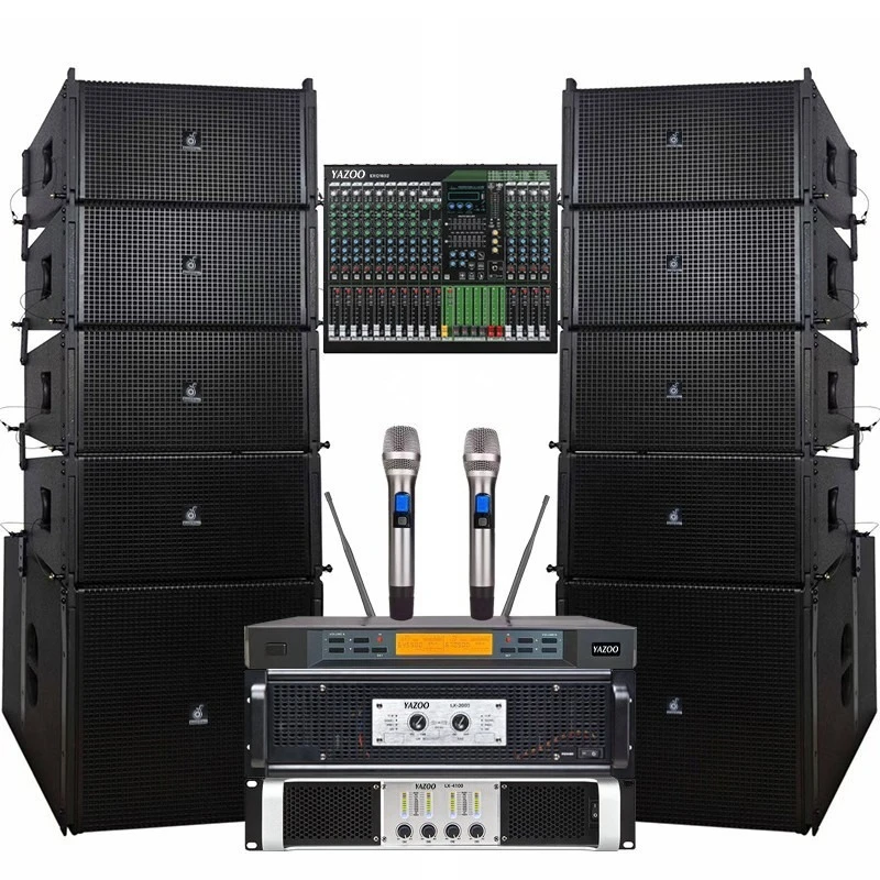 Single and double 10-line array sound stage sound system complete set