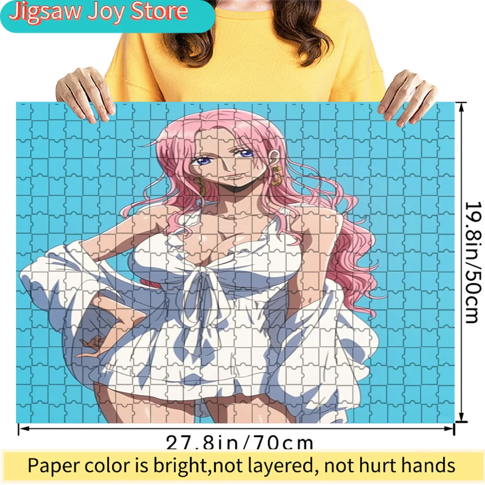 

Коллекционный подарок: аниме-персонаж Супернова с розовыми волосами, головоломка из художественной бумаги, вдохновленная One Piece Jewelry Bonney White Casual Outfit.