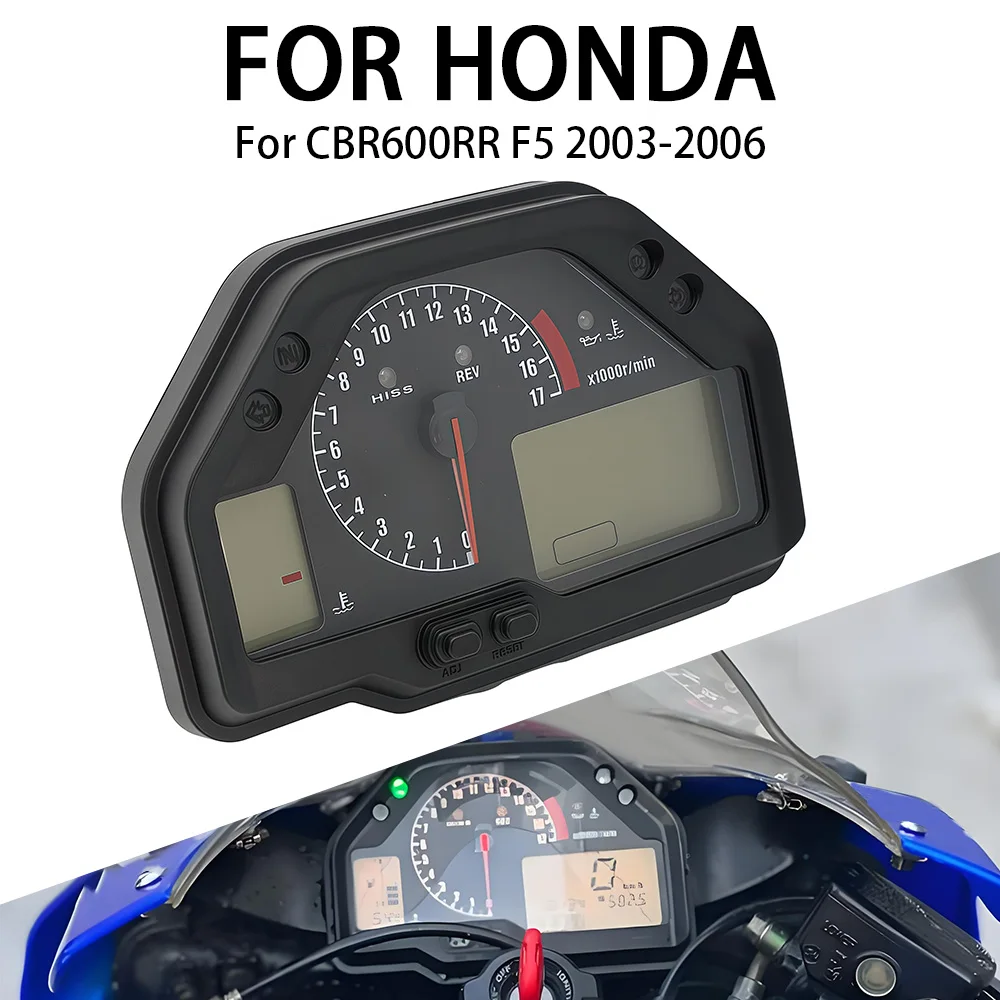

Motorcycle Speedometer Tachometer Gauges Meter Odometer Instrument Assembly Fit For Honda CBR600RR CBR 600 RR F5 2003 - 2006