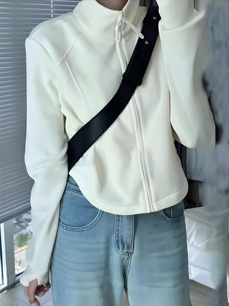 ort Zipper Strickjacke Sweatirt frauen Faionable Koreanische Sle Slim Fit Casual Oberbekleidung Frühling Herbst Neue Ankunft