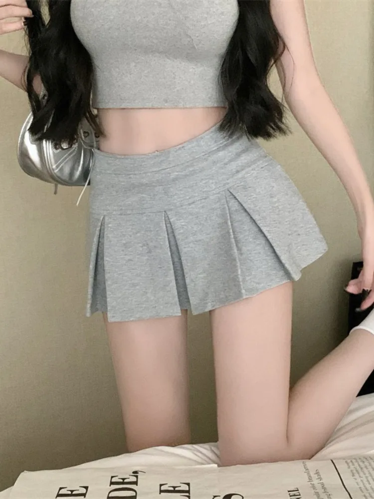 

Сексуальная юбка трапециевидной формы, повседневные противолегкие прогулочные юбки для молодых женщин, подходят для осени, Новое поступление 2025 г.