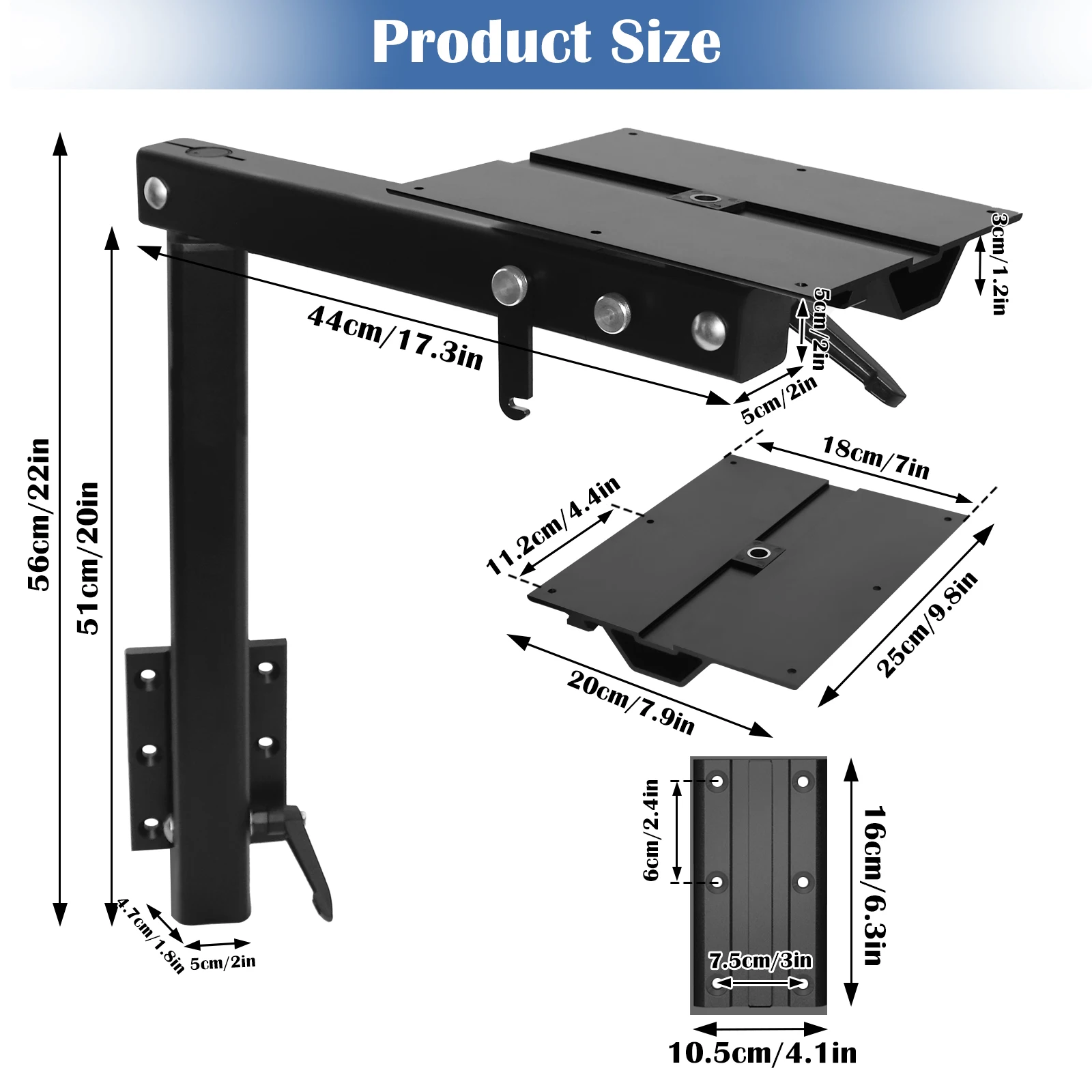 أرجل طاولة RV قابلة للطي على الجانب، يمكن تخزينه ضد الحائط، 360 درجة ° تصميم دوار، قابل للفصل، شحن سريع محلي، توصيل مجاني. #2
