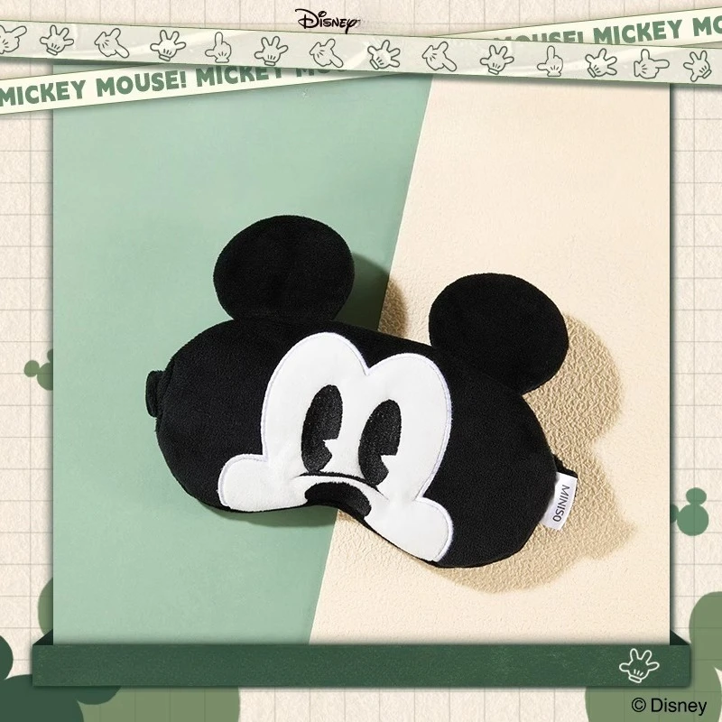 

Disney Mickey Mouse Face Design 3D Contoured Sleep Eye Mask Soft Comfortable Light Blocking Adjustable Strap for Travel Sleep
