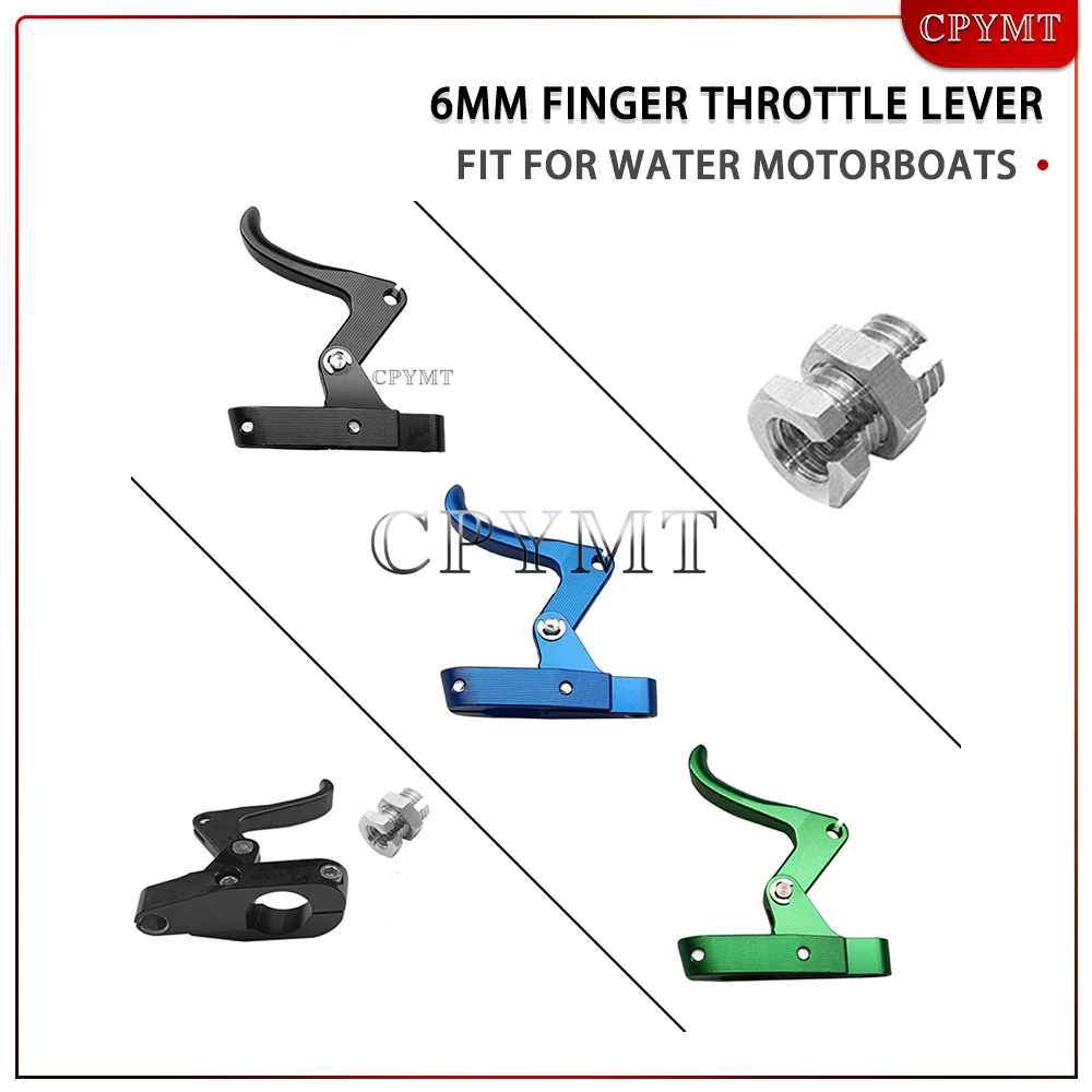 

Motorboat Accessories 6mm Hole Thumb Throttle Lever Fit for Yamaha Superjet 2-Stroke Kawasaki 300 550 440 HydroSpace Wet Jet