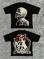 Hell Bound T-Shirt Dark Art Print for Men 100% Pure Cotton Soft Comfortable for Home and Leisure Print Tee Shirt Tees for Men