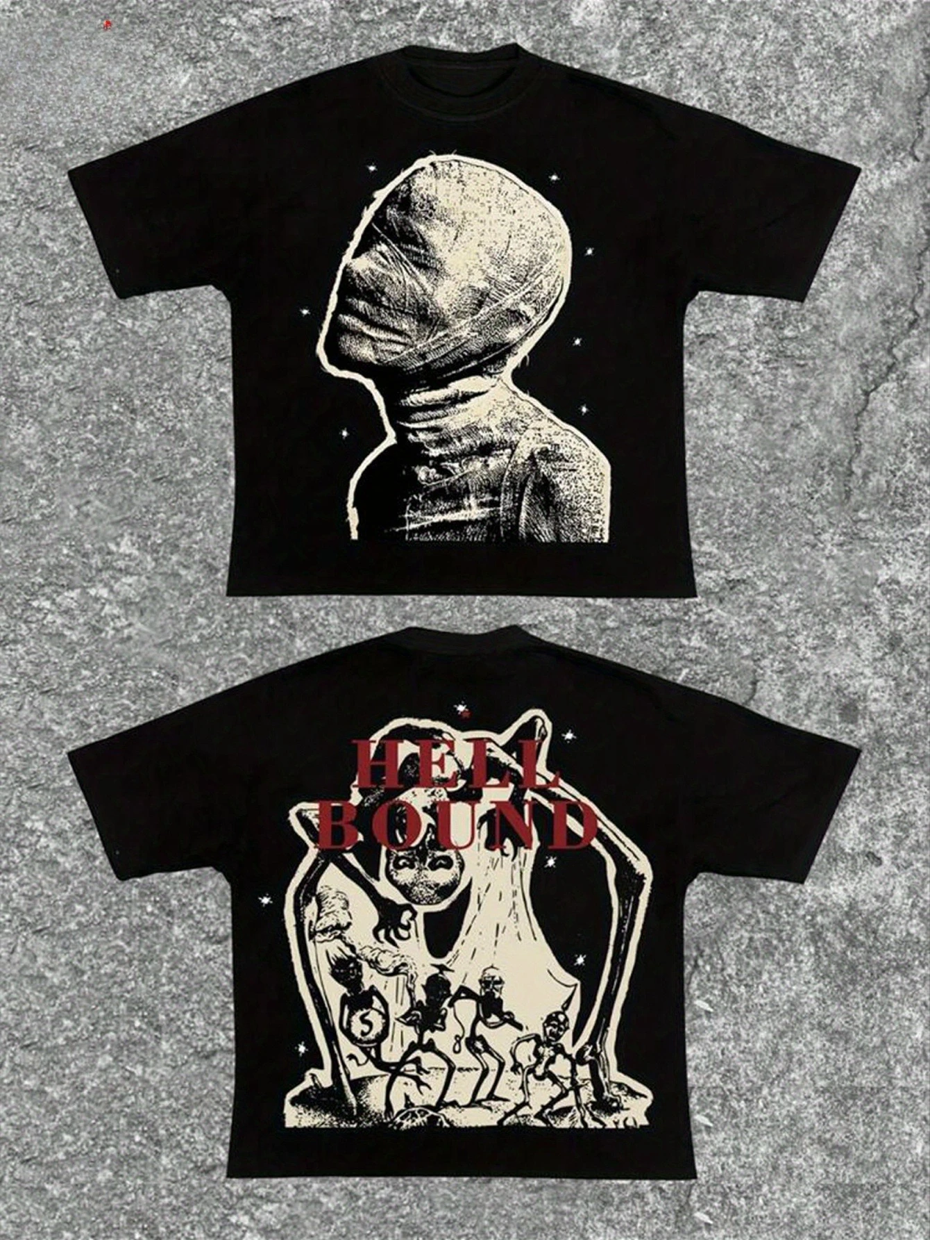 Hell Bound T-Shirt Dark Art Print for Men 100% Pure Cotton Soft Comfortable for Home and Leisure Print Tee Shirt Tees for Men