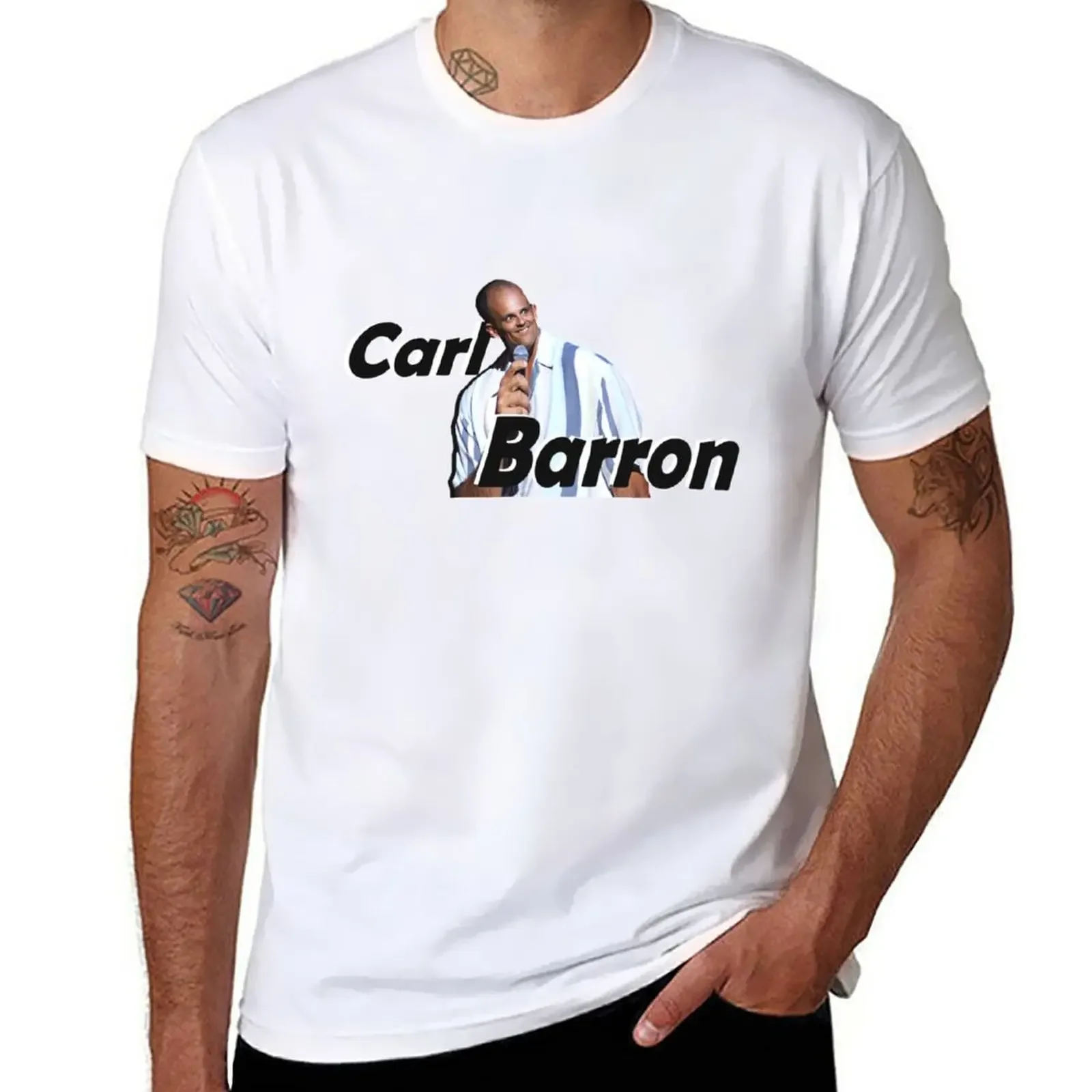 Carl Barron Comedian Meme T-Shirt sweat vintage clothes sports fans Men's t-shirt