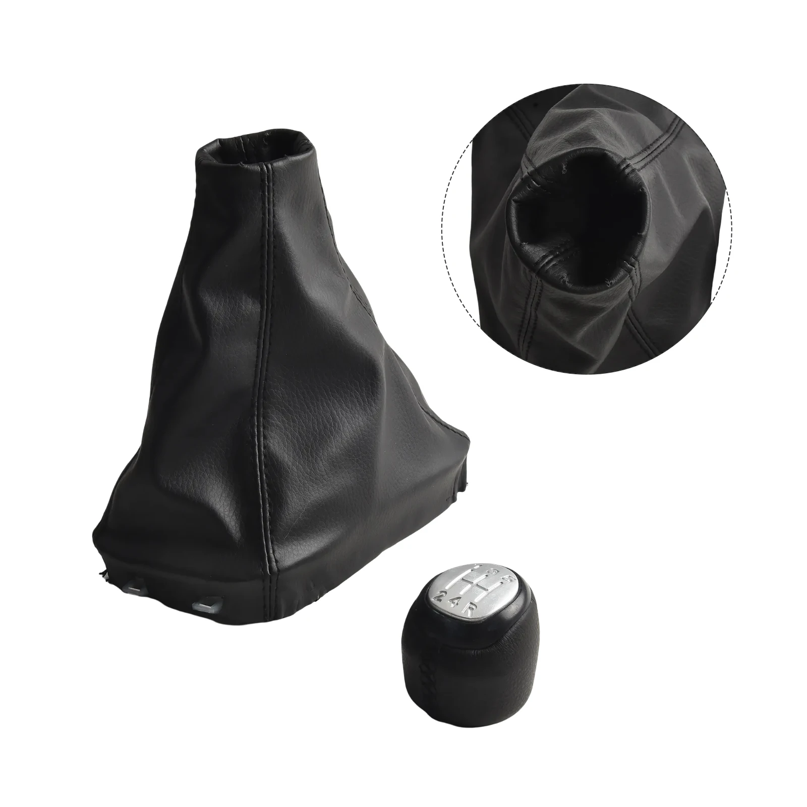 

56 Speed Gear Shift Knob with Gaiter and Base for For SAAB 9 3 2003 2012 Direct Fit Replacement for Vehicle Gearbox