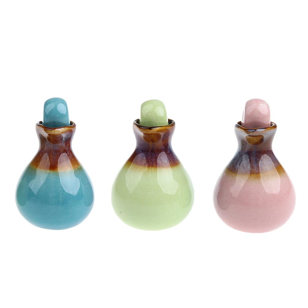 Refillable Ceramic Essential Oil Container Bottle Empty Jar for Oils Massage Beauty Shop Personal Use