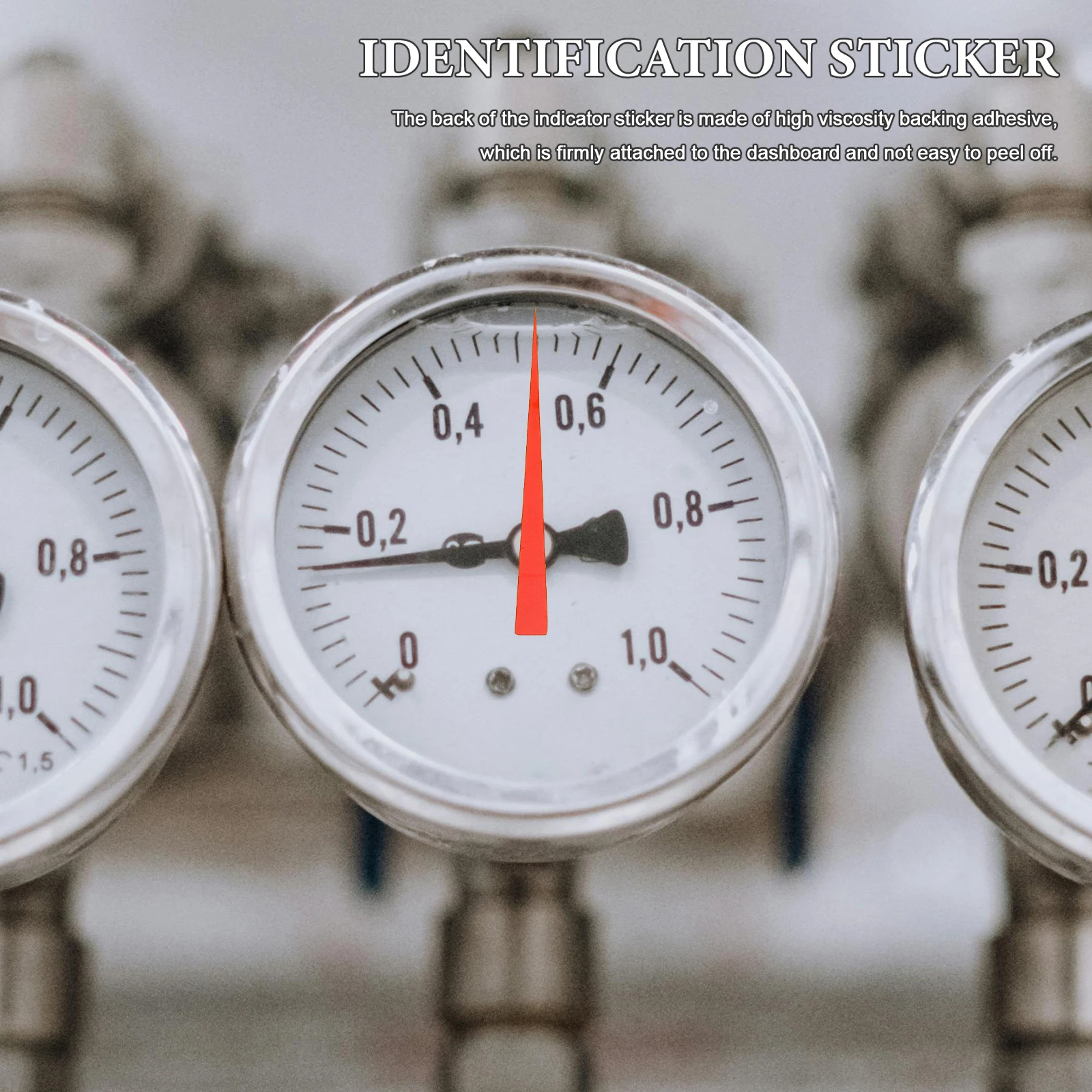 

Reflective Pressure Gauge Indicator Stickers Waterproof Adhesive Needle Markers For House Water Pool Filter Hvac Low Pressure