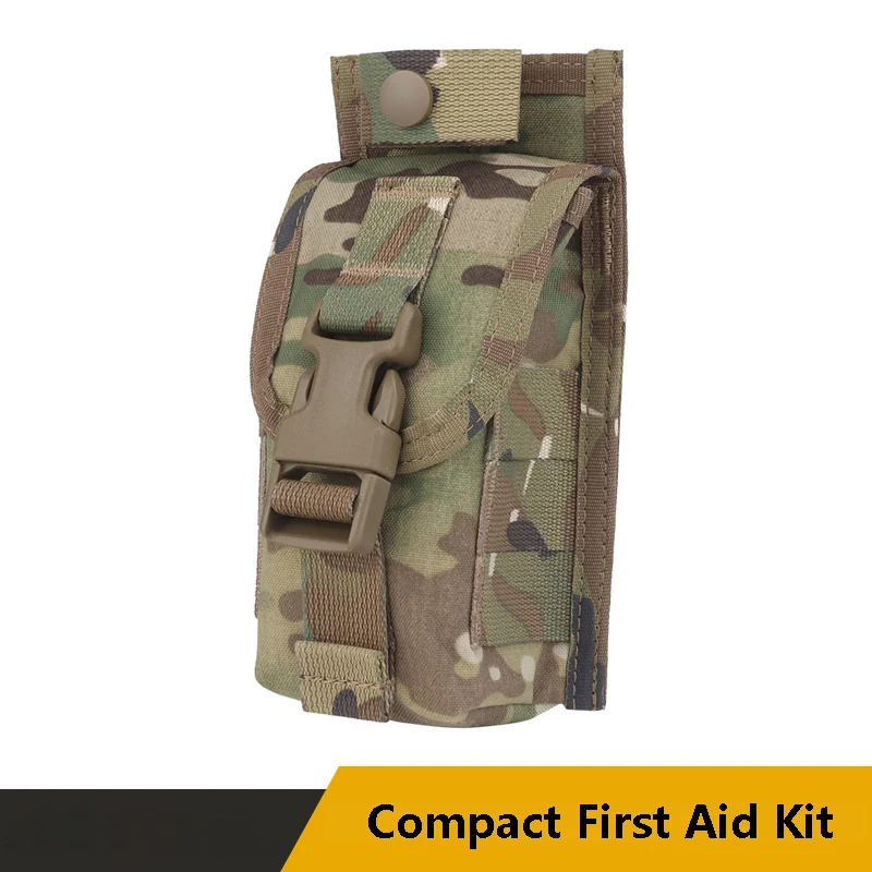 Tactical Compact Erste-Hilfe-Kit, ausgestattet mit Schere Schnalle, Quick Pull Innenband, Anpassung an MOLLE System Equipment