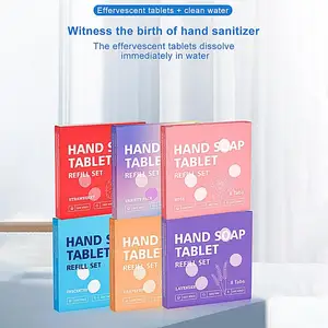 Mão Sabonete Tablet Recargas, Espuma Hand Wash, Fragrância Refrescante, Ferramenta de Lavar as Mãos para Viagem de Negócios, Viagem, 8pcs 10 principais vendas travesseiro viscoelástico gel - №1