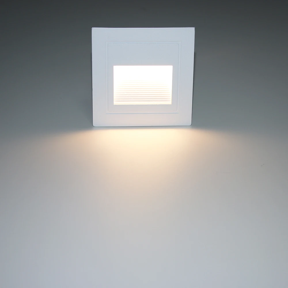 Imagem -04 - Recesso Led Lâmpada de Parede Exterior Impermeável Moderna Stair Light Corner Light Alumínio Wall Washer Pathway Sconce 3w