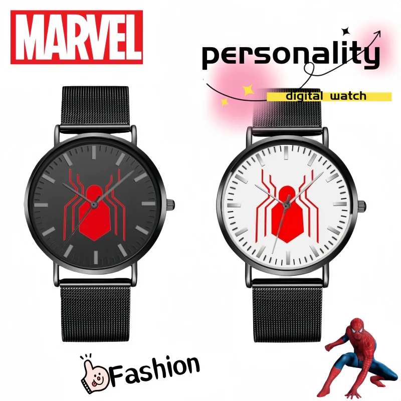 

The Avengers Spiderman Hulk Watch Anime Cartoon Personalized Fashion Student Ultra-thin Waterproof Quartz Watch Birthday Gift