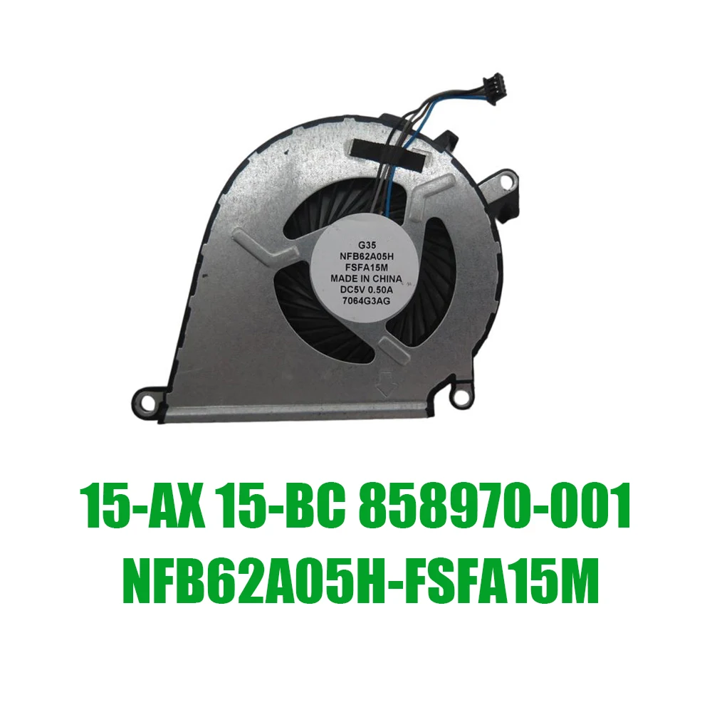 

For HP For OMEN 15-AX 15-BC 858970-001 NFB62A05H-FSFA15M 60*60*10MM DC5V 0.5A 4PIN Replacement Laptoop CPU Fan