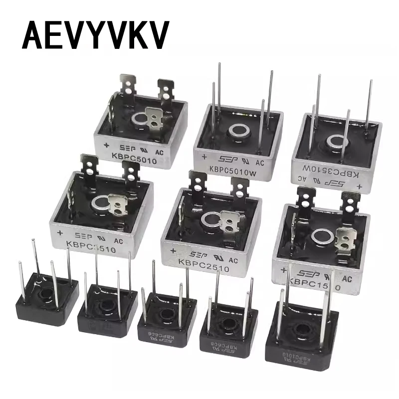 KBPC5010 Diode Bridge Rectifiers Diodes KBPC 606 610 1010 1510 2504 2508 2510 3504 3506 3510 GBPC 5010 W SKBPC3516 Power Diodes