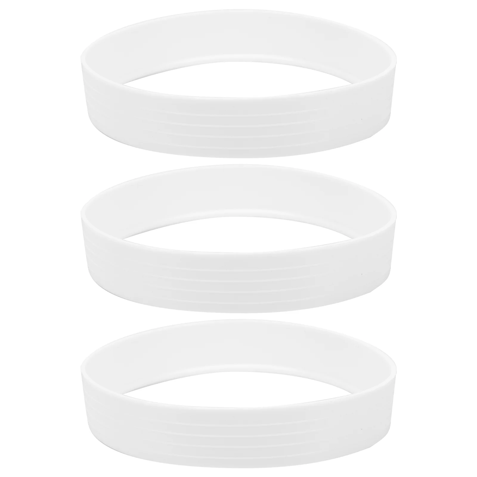 3 Pcs Golf Automatic Putting Cup Hole Ring Practice Cups Indoor Training White Plastic