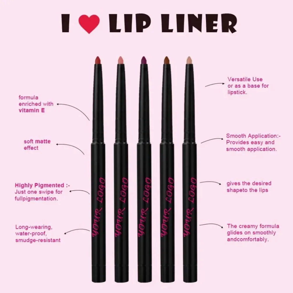 Custom Logo Tube Lip Gloss Waterproof Long Lasting Lip Liner Pencil Nude Lipgloss Set Wholesale Makeup Lips Contour Tint Kit