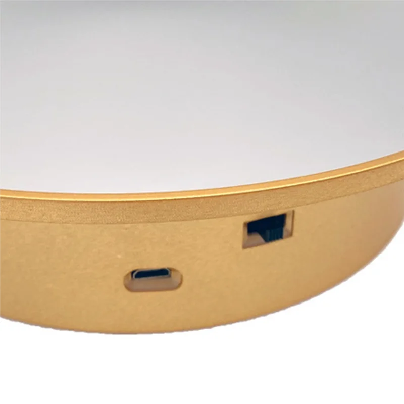 

Моторизованная вращающаяся подставка для дисплея, зеркальная крышка на 360° ° Электрический вращающийся проигрыватель для фотографий, ювелирных изделий Cake-AC82