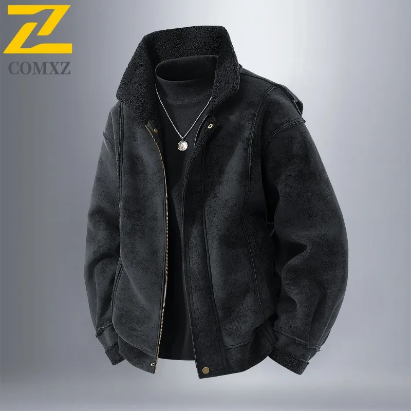 

COMXZ Мужская куртка для верховников премиум-качества, легкая уличная ветрозащитная куртка для пешего туризма, путешествий, кемпинга, классическое пальто Chaqueta с защитой от катышков