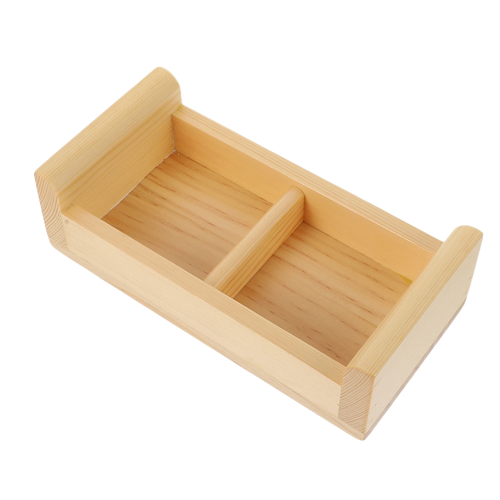 

Wooden Sushi Plate Large Capacity Kitchen Supply Dinner Tray Sashimi Sushi Khaki Practical Divider Food Service