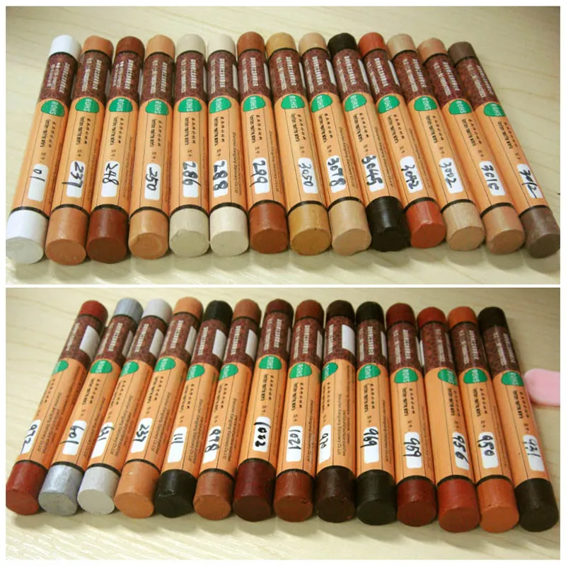 14pcs/Set Furniture Paint Floor Repair Floor Wax Crayon Scratch Patch Paint Pen Wood Composite Repair Materials