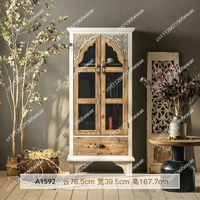For 3-Tier Storage Cabinet Bookshelf ,  Drawer & Shelves, Versatile Storage for Living Room, Kitchen,White & Brown