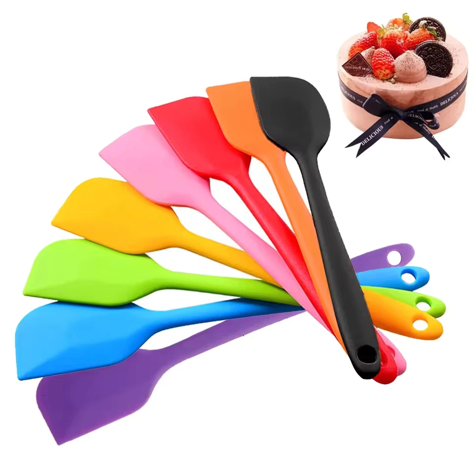 

1Pcs 21CM Silicone Spatula Cream Butter Baking Scraper Cake Spatula Mixer Cooking Cake Brushes Kitchen Pastry Tools