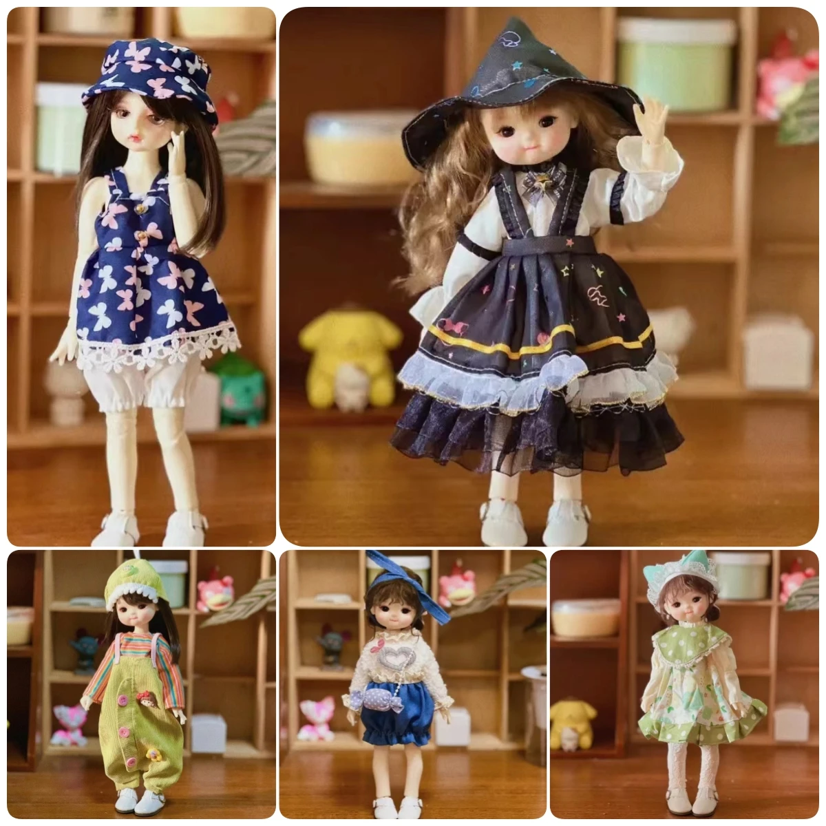 Universal Size 1/6 BJD Doll Outfit Set 30cm Doll Replacement Clothing Girl Toy Gift Doll Accessories