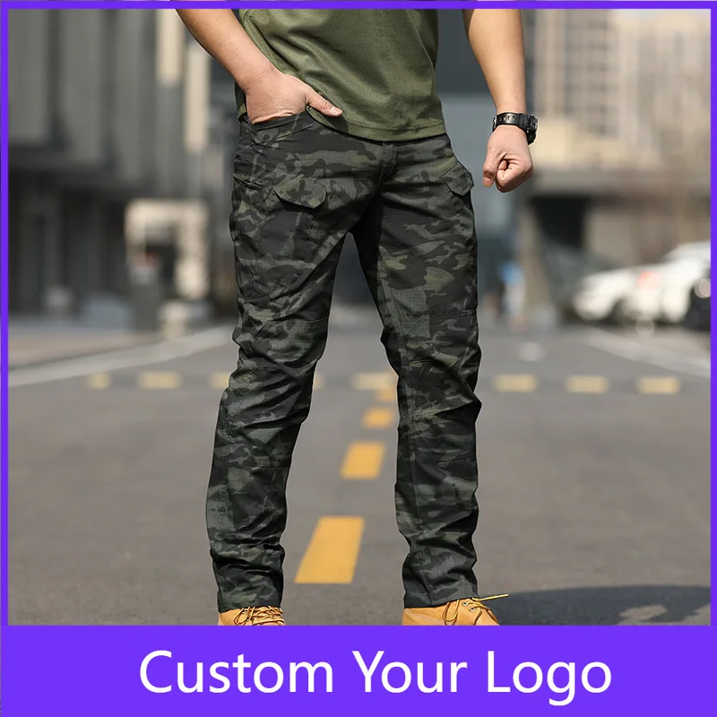

Tactical Pants Slim Fit Waterproof Camouflage Training Pants Spring Autumn Breathable Waterproof Overalls Loose Wear Cargo Pants