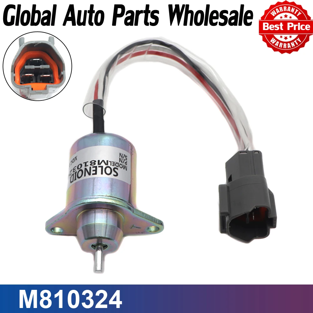 Fuel Shut Off Solenoid For John Deere tractor For Yanmar M808284 M810324 119233-77932