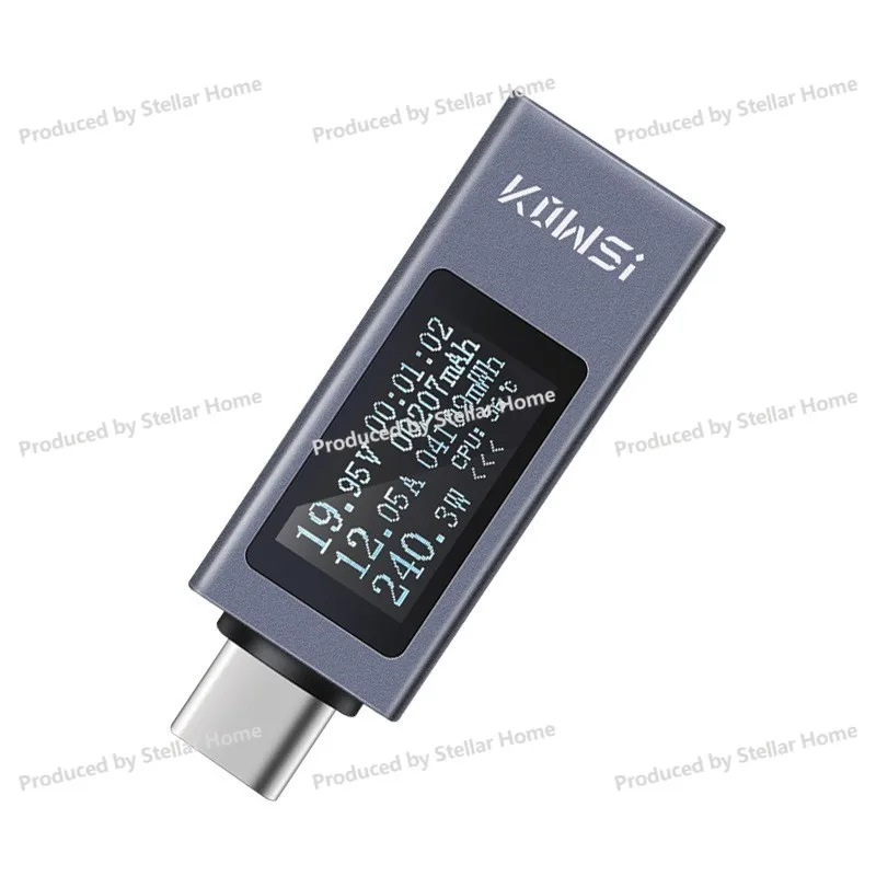 Type-C Mobile Phone Charging Tester Supports 12A High Current PD DC Voltage Meter Power Meter