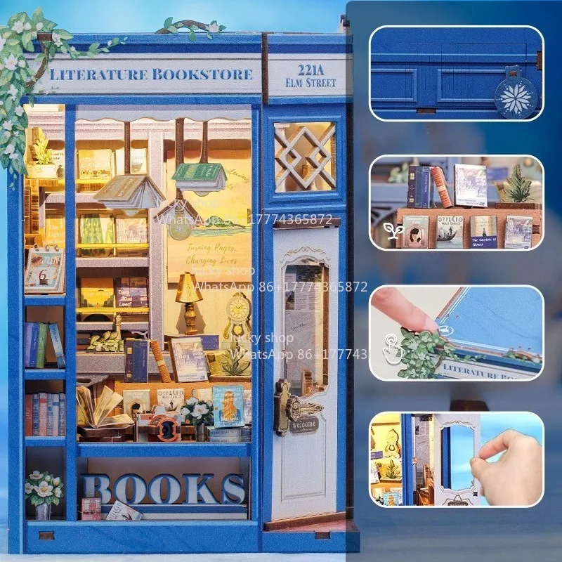Assembling Booklets, Sub Literature Libraries, Cabins, High Aesthetic Value, Parent-child Interactive Creative Gifts